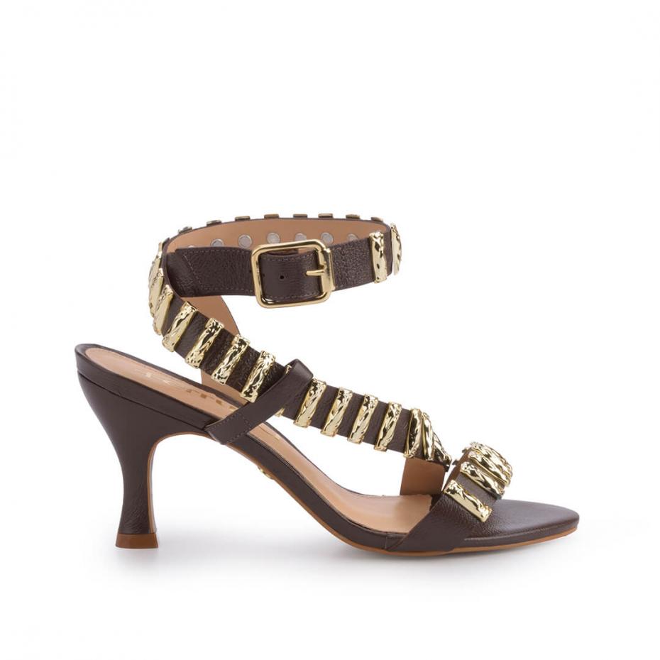 Sandália Brown & Gold - TS&CO