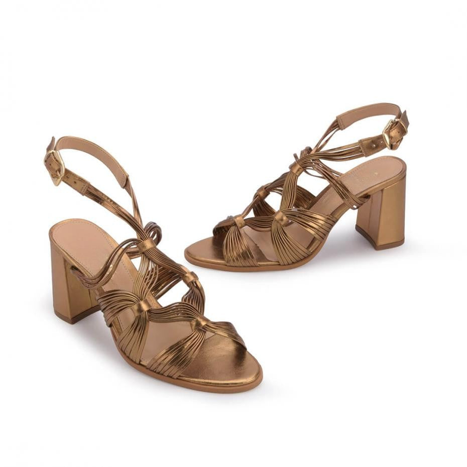 Sandália Golden Strappy - TS&CO