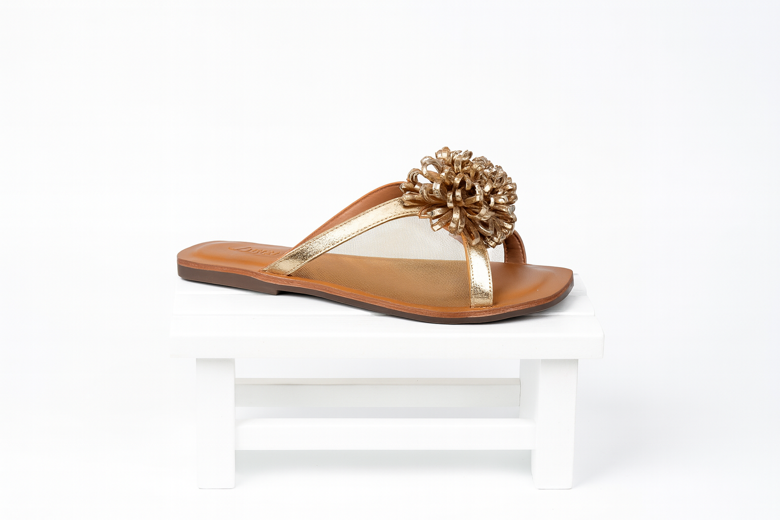 Rasteirinha Golden Flower - TS&CO